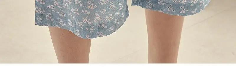 [모던하우스] L 모달100% 부드럽고 시원한 7부바지 블루꽃 상세페이지 16
